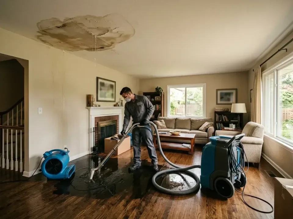 attic-pipe-burst-ceiling-drip-008 — frequently asked questions, Water Damage Restoration & Carpet Care in Maplewood, MN